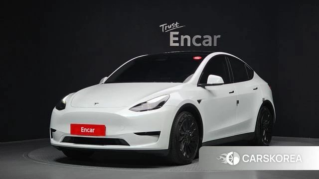 Tesla Model Y 2023 Белый из Кореи