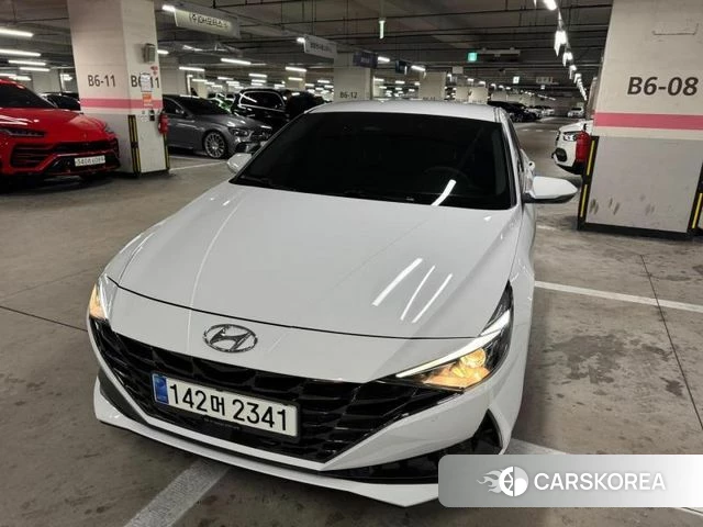 Hyundai Avante (CN7) 2020 Белый из Кореи