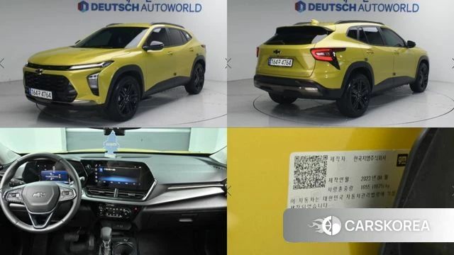 Chevrolet (GM Daewoo) Trax Crossover 2023 Желтый из Кореи