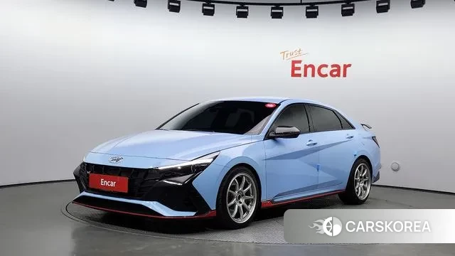 Hyundai Avante (CN7) 2022 Небесно-голубой из Кореи