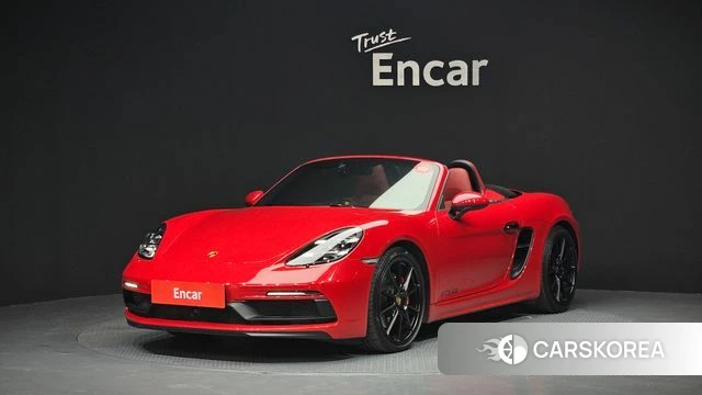 Porsche 718 Boxster 2023 Красный из Кореи
