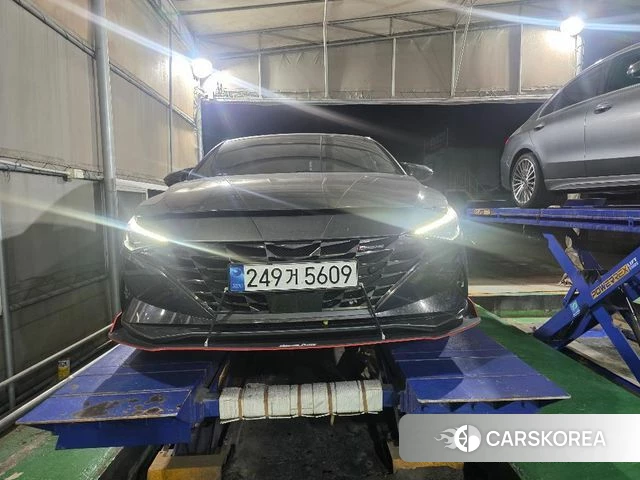 Hyundai Avante (CN7) 2022 Серый из Кореи