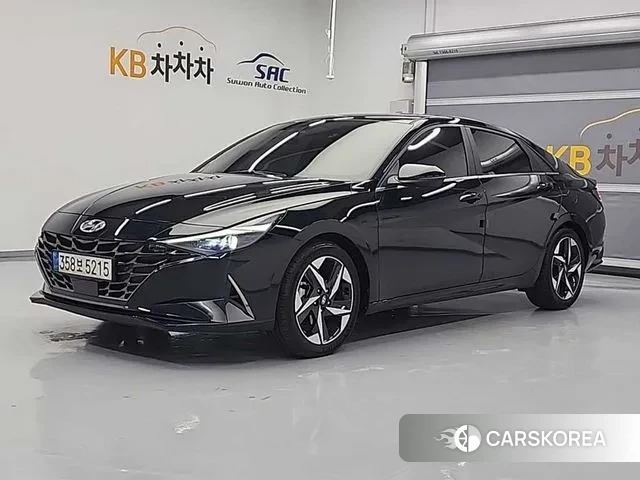 Hyundai Avante Hybrid (CN7) 2021 Черный из Кореи