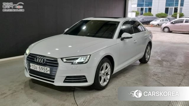 Audi A4 (B9) 2018 Белый из Кореи