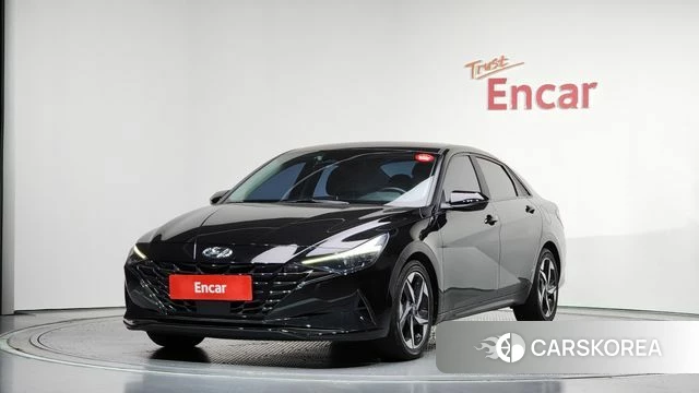 Hyundai Avante Hybrid (CN7) 2021 Черный из Кореи