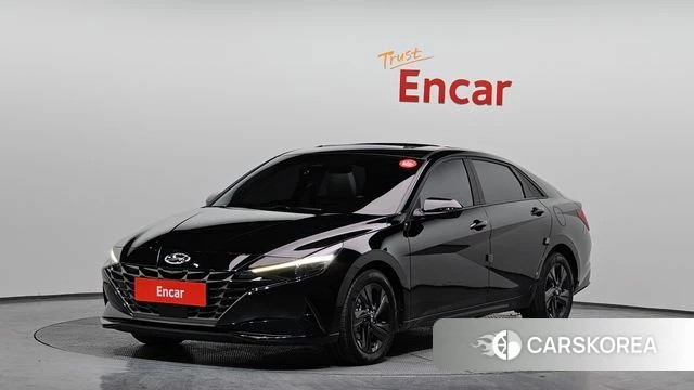 Hyundai Avante Hybrid (CN7) 2021 Черный из Кореи