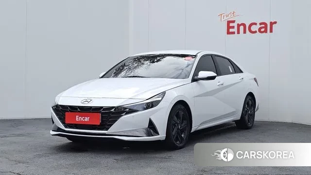 Hyundai Avante Hybrid (CN7) 2022 Белый из Кореи