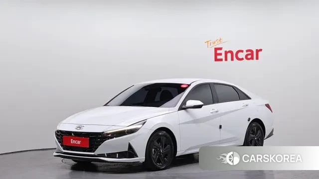 Hyundai Avante Hybrid (CN7) 2022 Белый из Кореи