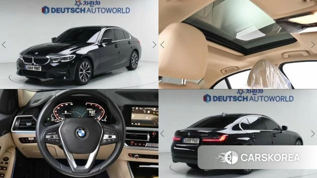BMW 3 Series (G20) 2020 Черный из Кореи