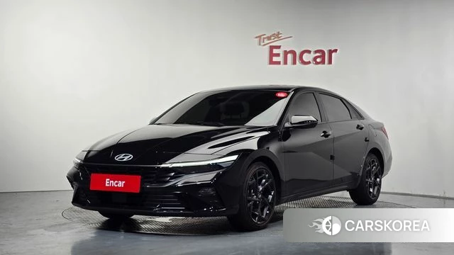 Hyundai The New Avante (CN7) 2025 Черный из Кореи