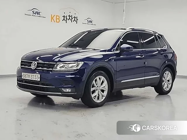 Volkswagen Tiguan second Generation 2020 Синий из Кореи