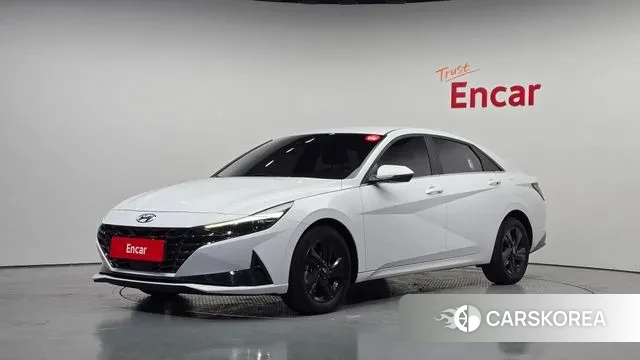 Hyundai Avante (CN7) 2021 Белый из Кореи