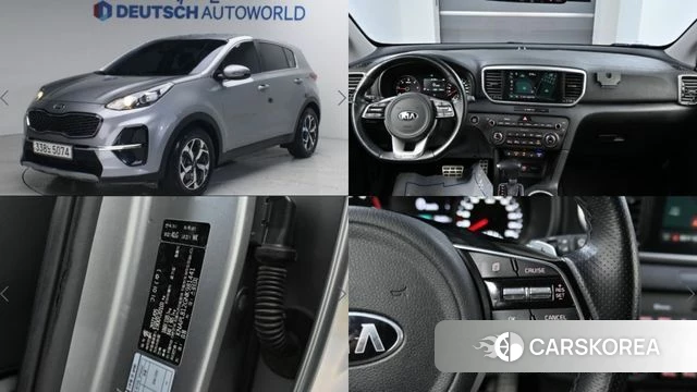 Kia Sportage The Bold 2021 Серый из Кореи