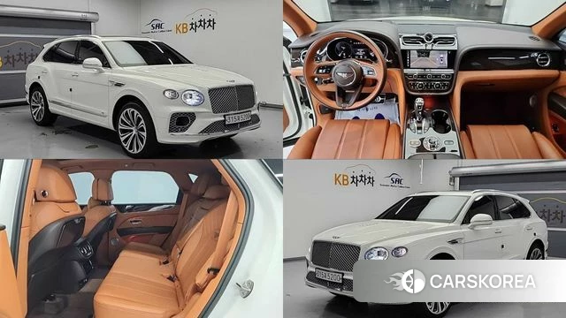 Bentley Bentayga 2022 Белый из Кореи
