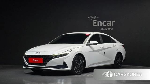 Hyundai Avante (CN7) 2023 Белый из Кореи