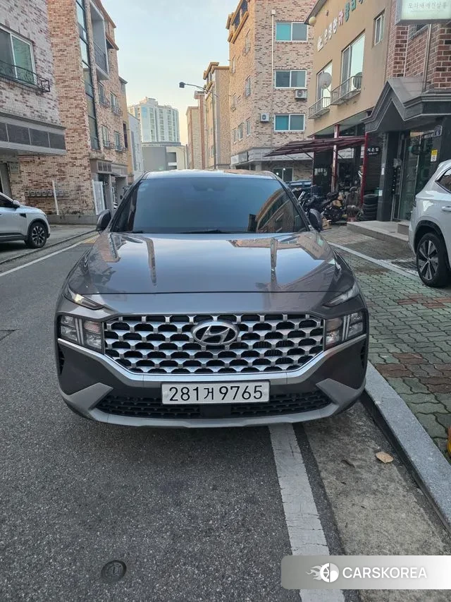 Hyundai The New Santa Fe 2020 Серебряный двухцветный из Кореи