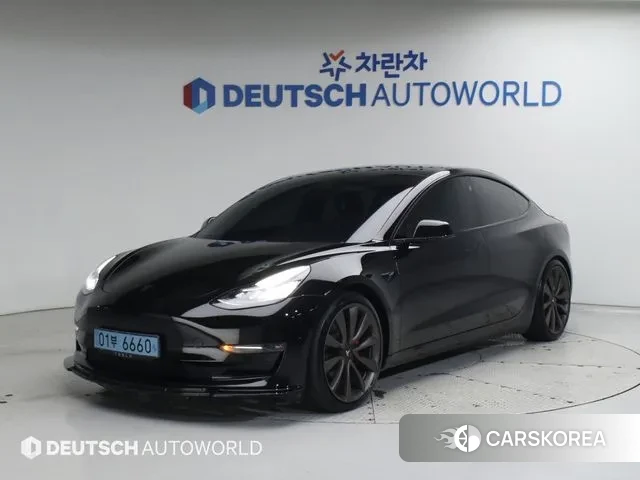 Tesla Model 3 2020 Черный из Кореи