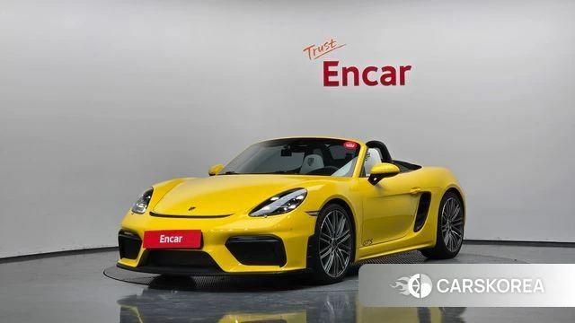 Porsche 718 Boxster 2018 Желтый из Кореи