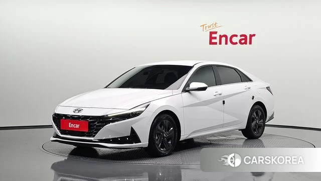 Hyundai Avante (CN7) 2021 Белый из Кореи