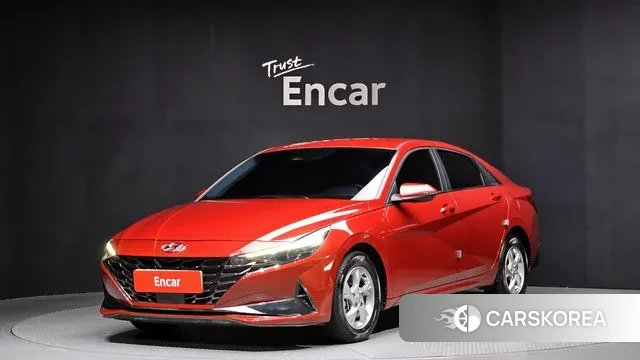 Hyundai Avante (CN7) 2021 Красный из Кореи