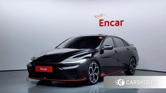 Hyundai The New Avante (CN7) 2024 Черный из Кореи