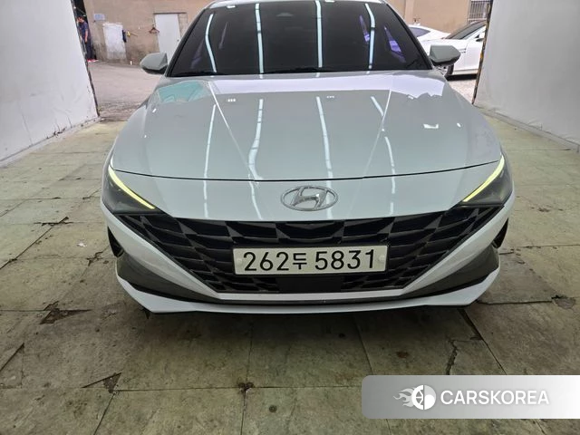 Hyundai Avante (CN7) 2022 Белый из Кореи
