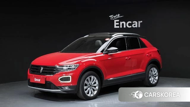 Volkswagen T-Roc 2022 Красный из Кореи