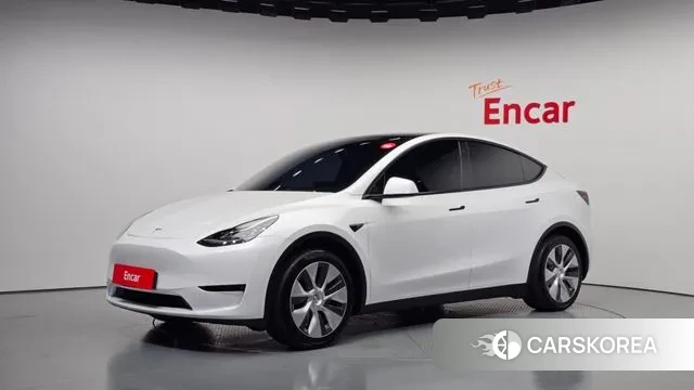 Tesla Model Y 2021 Белый из Кореи