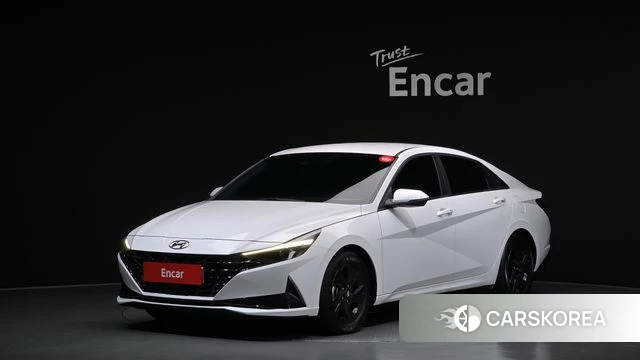 Hyundai Avante Hybrid (CN7) 2023 Белый из Кореи