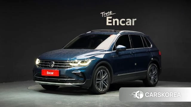 Volkswagen Tiguan second Generation 2021 Синий из Кореи
