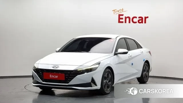 Hyundai Avante Hybrid (CN7) 2022 Белый из Кореи