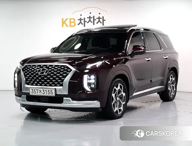 Hyundai Palisade 2021 Темно-зеленый из Кореи