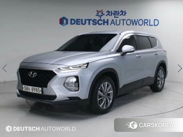 Hyundai Santa Fe TM 2018 Серебристо-серый из Кореи