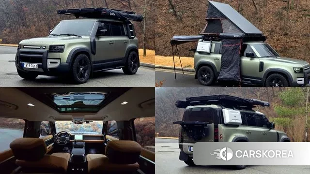 Land Rover Defender (L663) 2022 Светло-зеленый из Кореи