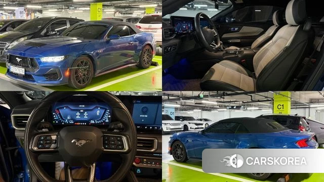 Ford Mustang 7th Generation 2024 Синий из Кореи
