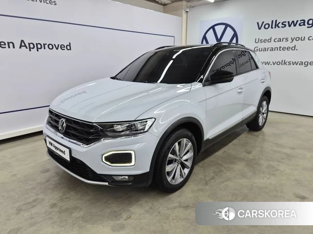 Volkswagen T-Roc 2021 Небесно-голубой из Кореи