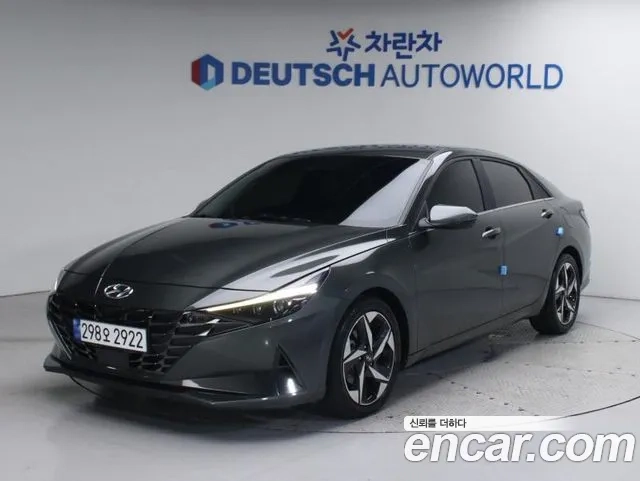 Hyundai Avante Hybrid (CN7) 2021 Серый из Кореи
