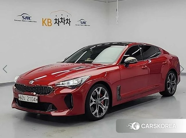 Kia Stinger 2018 Красный из Кореи