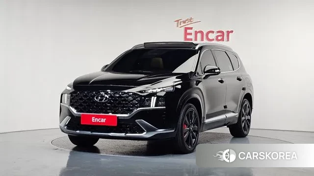 Hyundai The New Santa Fe 2021 Черный из Кореи