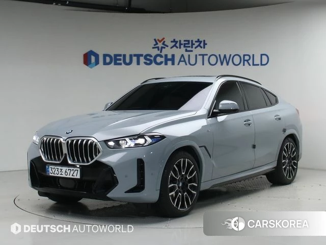 BMW X6 (G06) 2024 Небесно-голубой из Кореи