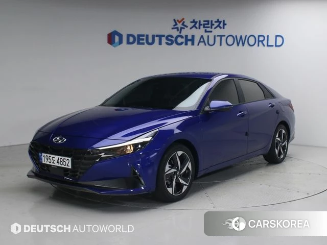 Hyundai Avante (CN7) 2023 Синий из Кореи