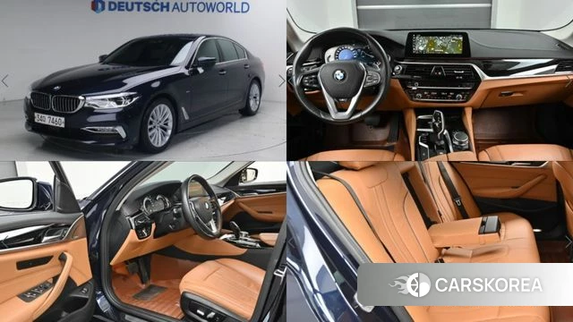 BMW 5 Series (G30) 2018 Синий из Кореи