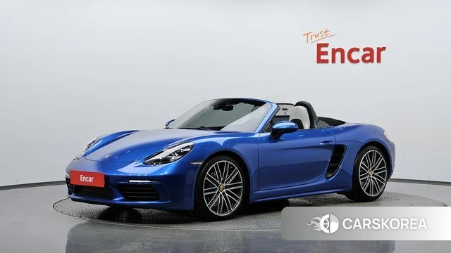 Porsche 718 Boxster 2018 Синий из Кореи