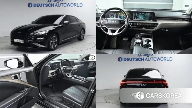 Kia K8 Hybrid 2022 Черный из Кореи
