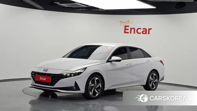 Hyundai Avante Hybrid (CN7) 2022 Белый из Кореи