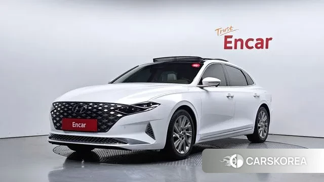 Hyundai The New Grandeur IG Hybrid 2021 Белый из Кореи