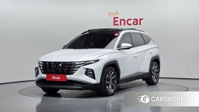 Hyundai Tucson Hybrid (NX4) 2021 Белый из Кореи