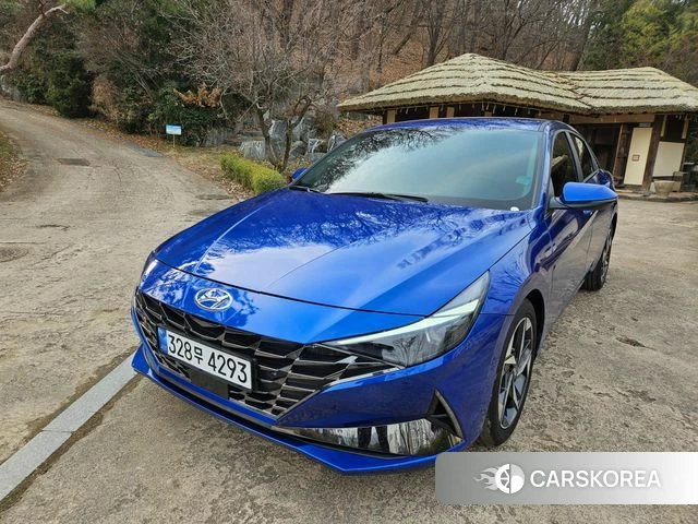 Hyundai Avante Hybrid (CN7) 2021 Синий из Кореи