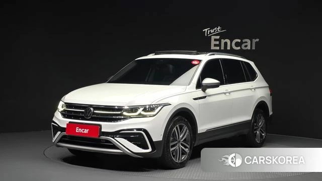 Volkswagen Tiguan Allspace 2022 Белый из Кореи