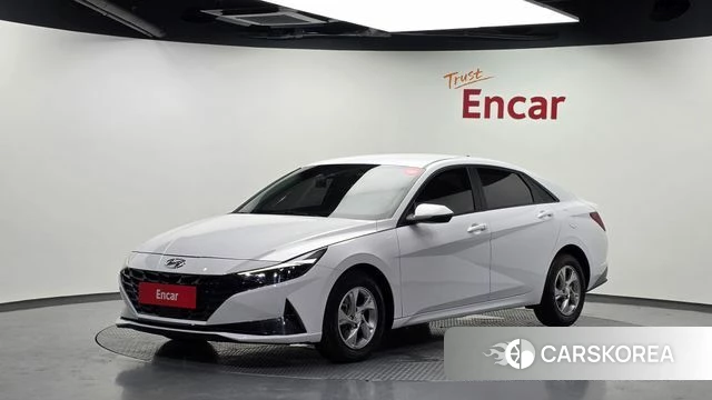 Hyundai Avante (CN7) 2021 Белый из Кореи